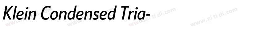 Klein Condensed Tria字体转换 Klein Condensed Tria字体转换